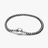 Bracciale Intreccio Tessuto Nero Bracciale Intreccio Tessuto Nero