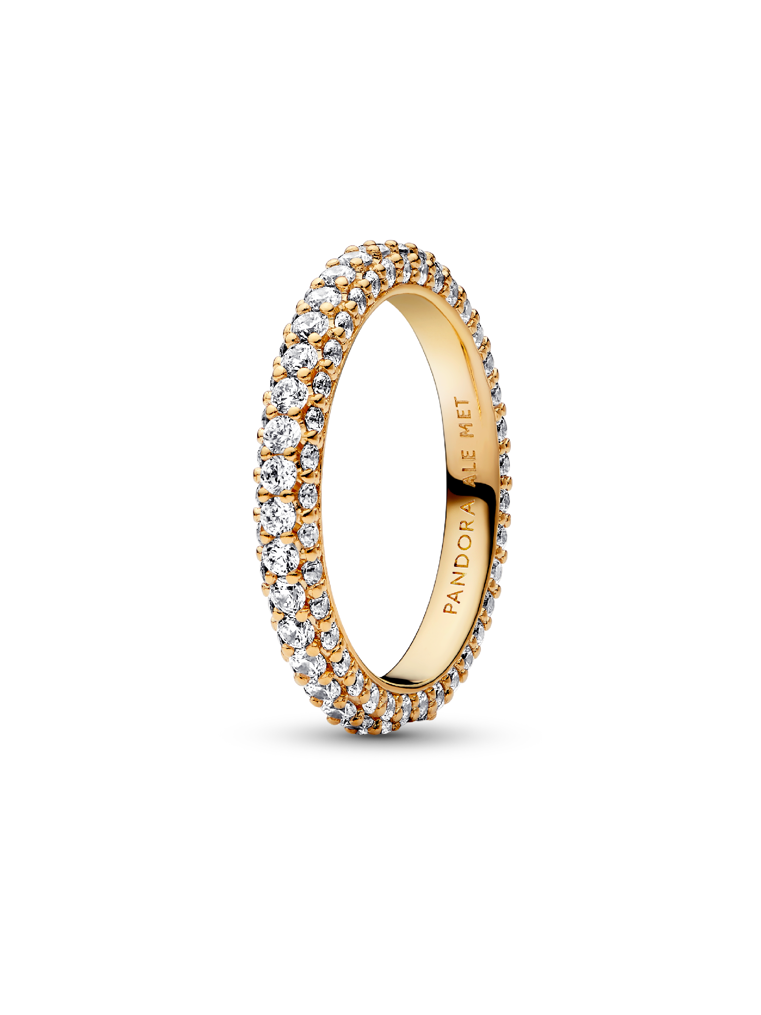 Anello Pavè Fascia Singola da incidere