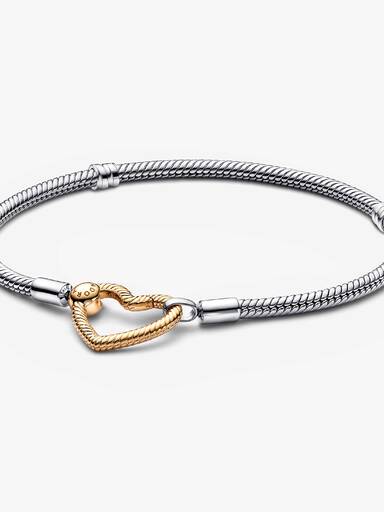 Bracciale Moments con Chiusura a Cuore Componibile