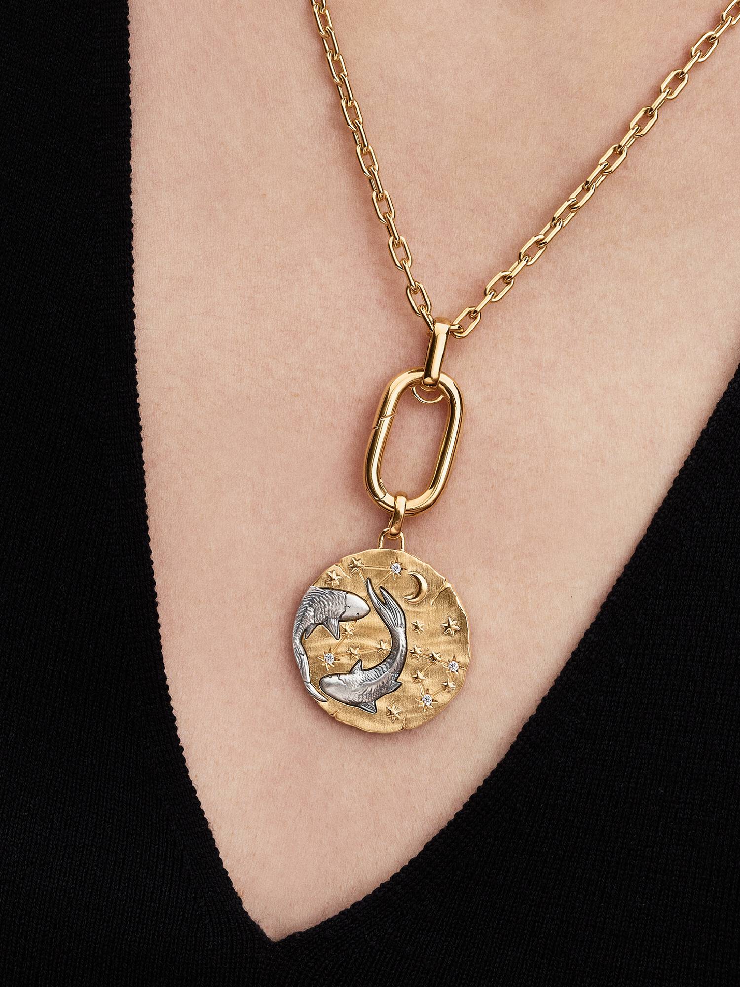Charm Medallion XL Pesci "Memento Somniare"