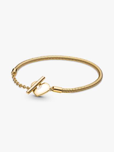 Bracciale Moments con Chiusura a T e Cuore