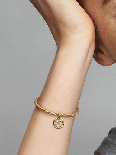 Bracciale Con Charm Zodiacale GLOWDAS - Ciondolo Sagittario In Argento 925 Placcato Oro Rosa Con Zirconi - Regalo Compleanno Donna/Uomo