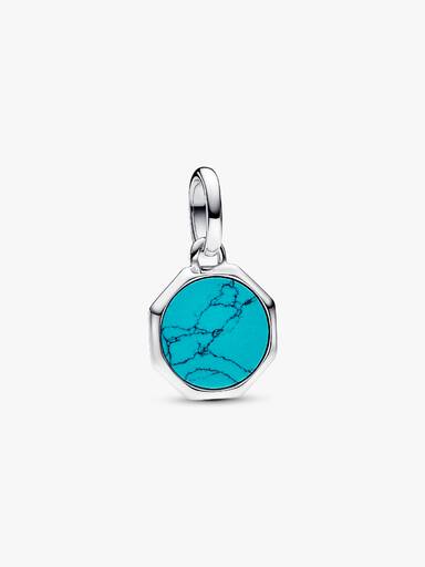 Charm Medallion Mini Turchese da incidere Pandora ME