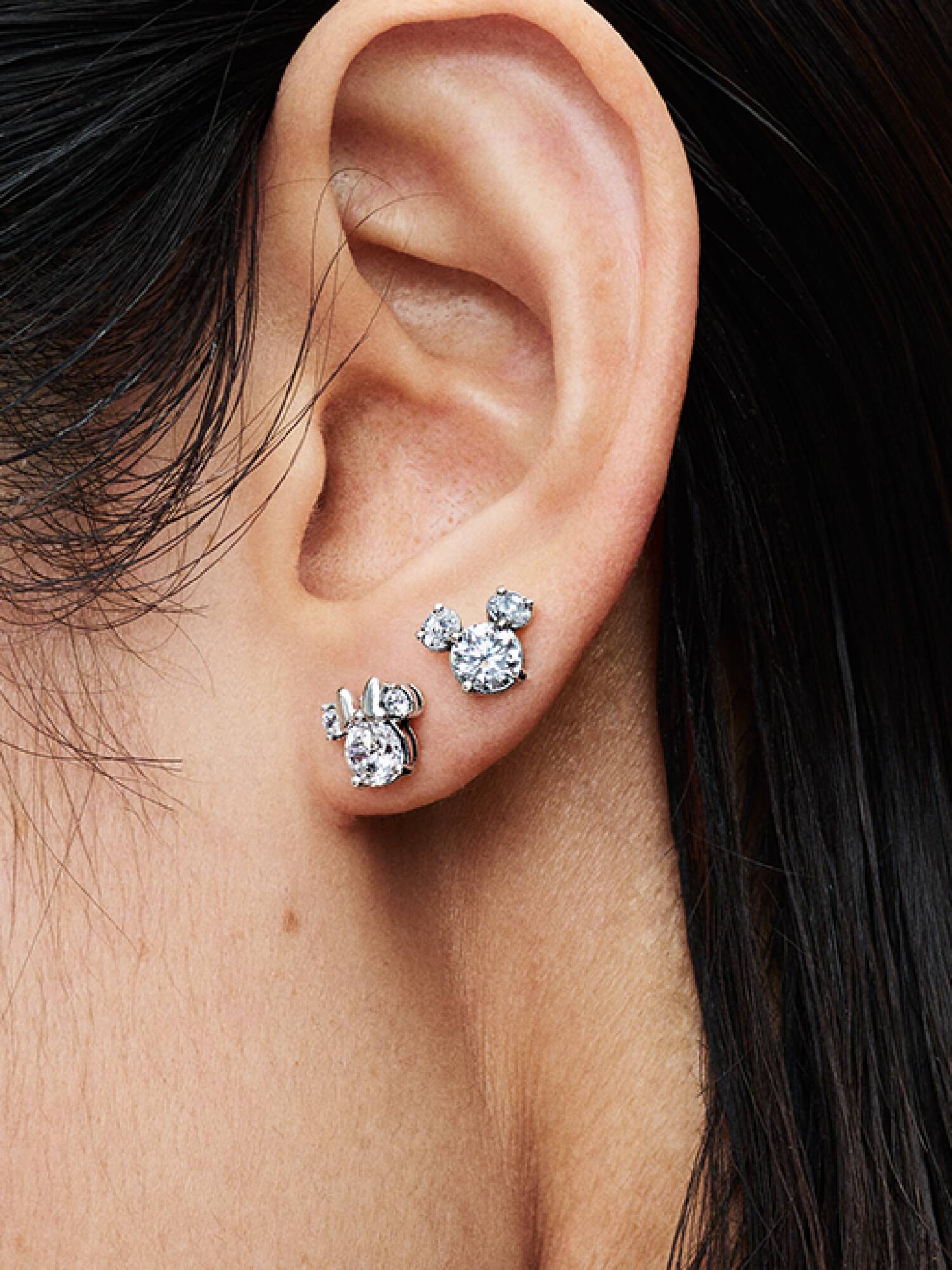 Disney, Orecchini Scintillanti Mickey Mouse e Minnie Mouse