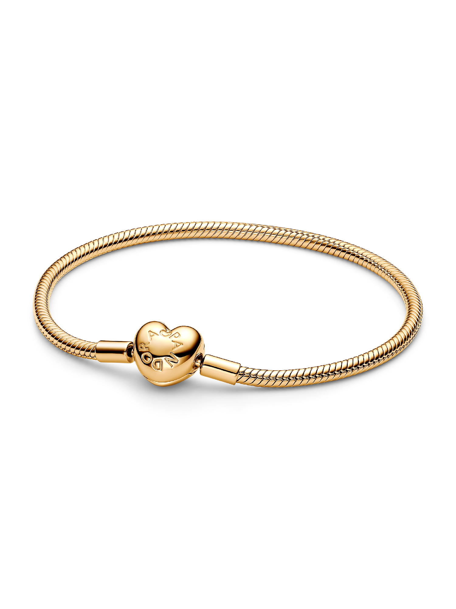 Bracciale maglia snake e chiusura a cuore