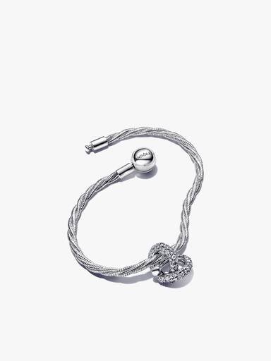 Set Bracciale Cuore Nodo Infinito