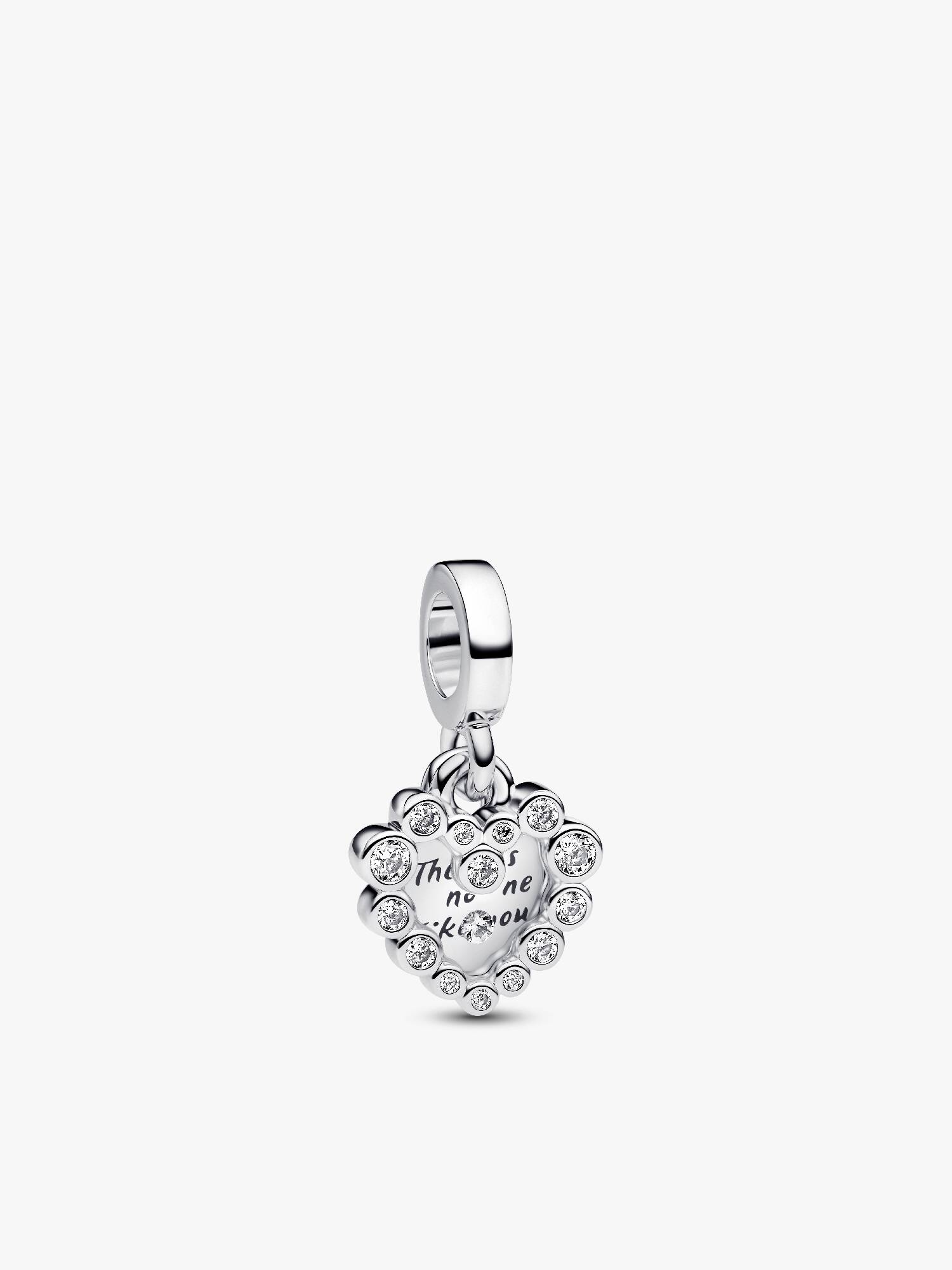 Charm Pendente Doppio Cuore Nessuna come Te