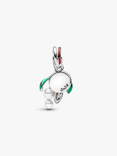 Charm Pendente Vischio di Natale