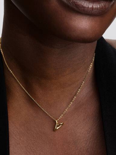 Collana Cuore Piccolo Linea Sinuosa