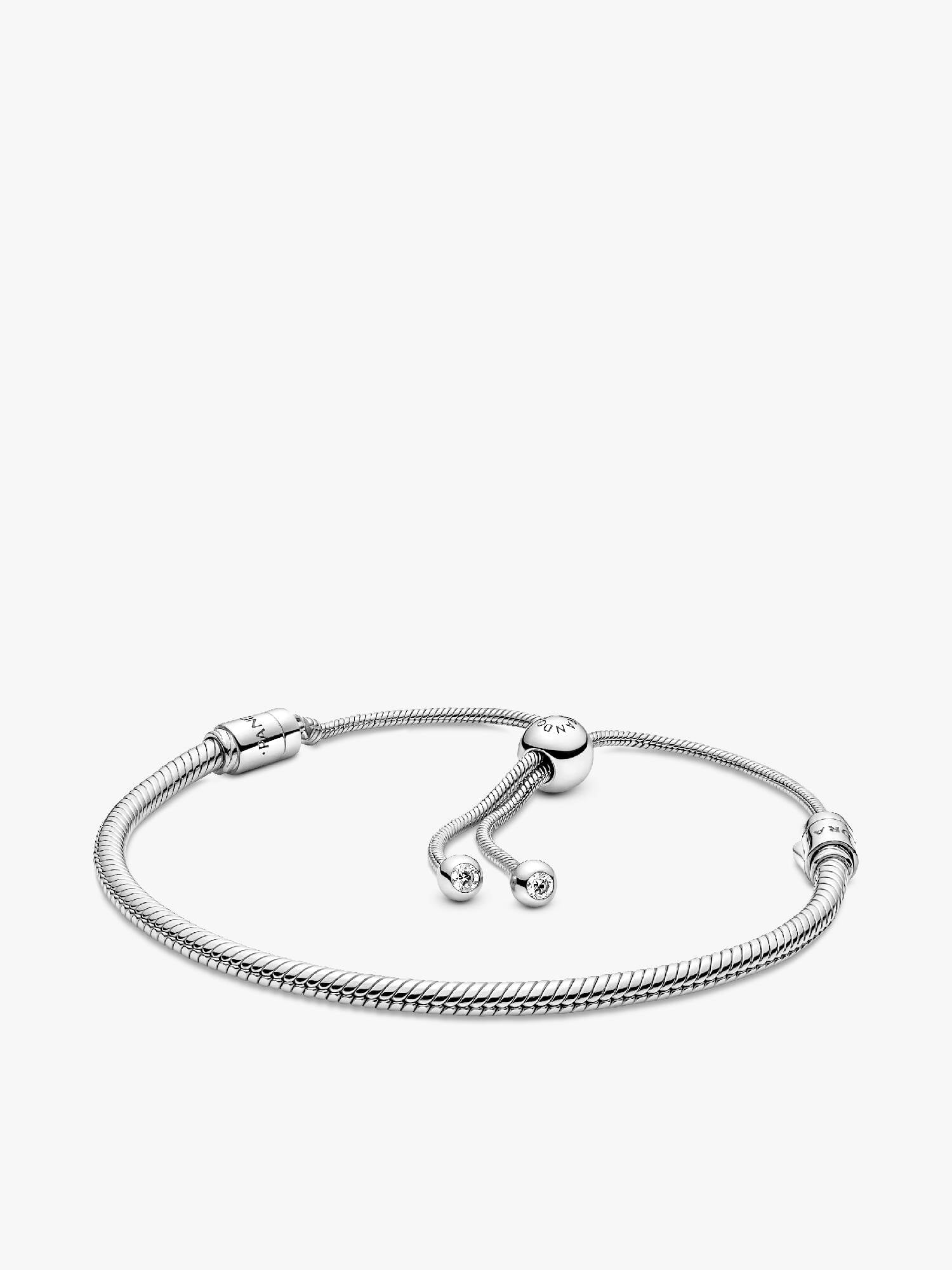 Bracciale con maglia snake e chiusura regolabile