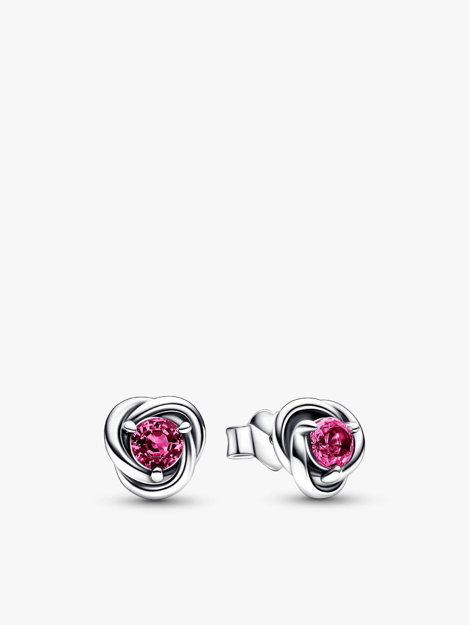 Orecchini Cerchi Eterni Rosa Ottobre