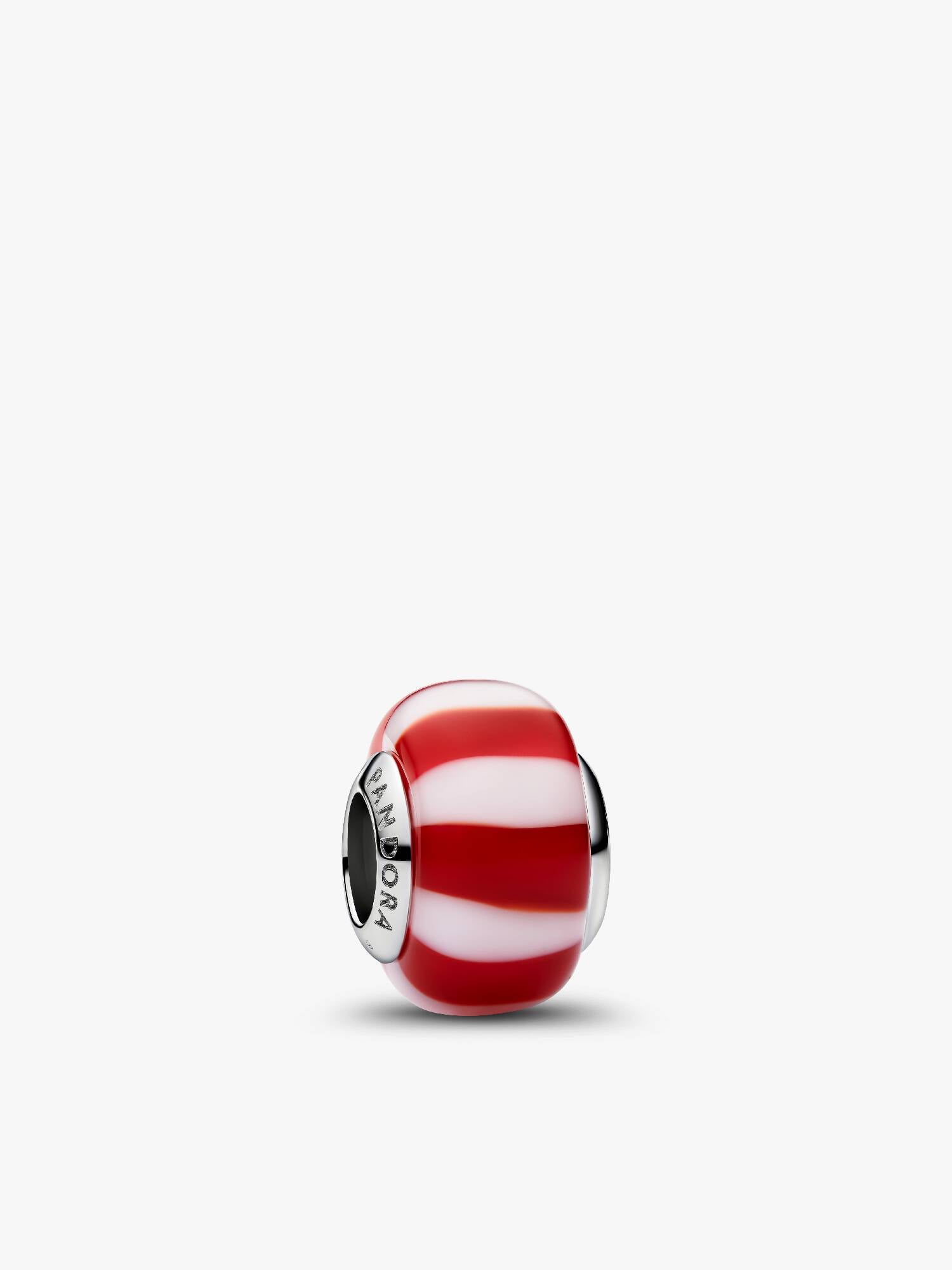 Charm Mini Vetro di Murano Caramella Rossa
