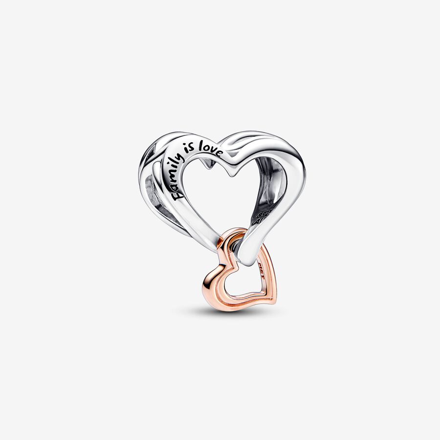 Charm Openwork Cuore Infinito "Family is Love" image number 0