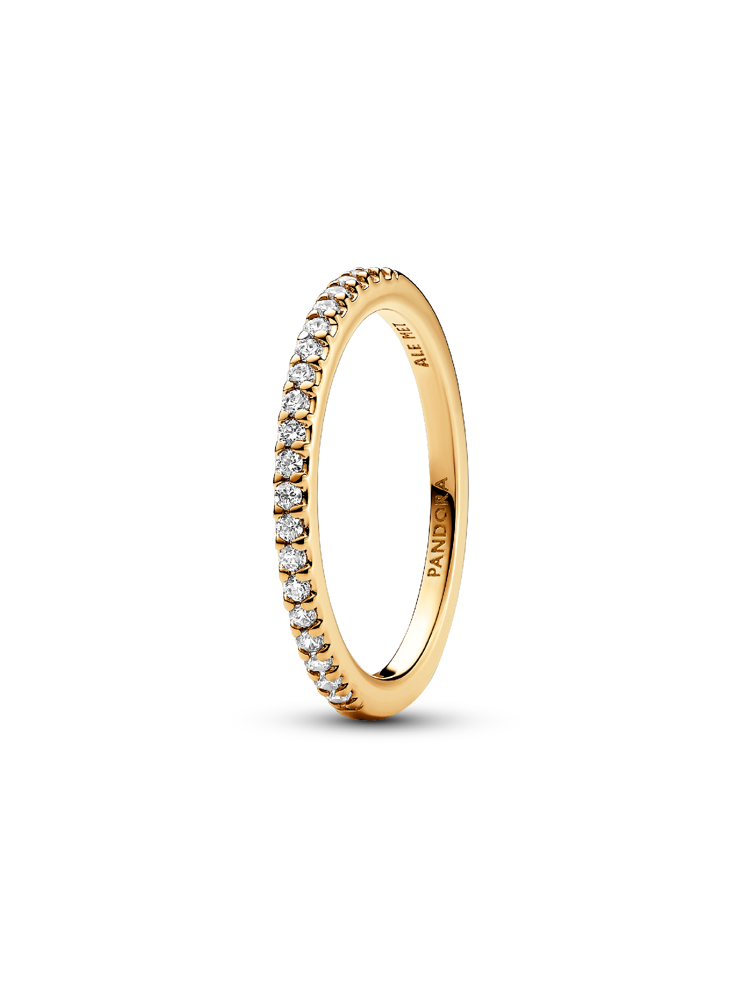Anello Pavè Fascia Sottile