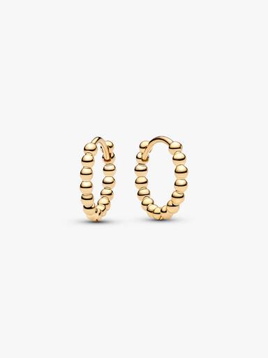 Orecchini Cerchi Era in oro 14k Catenina Sfere