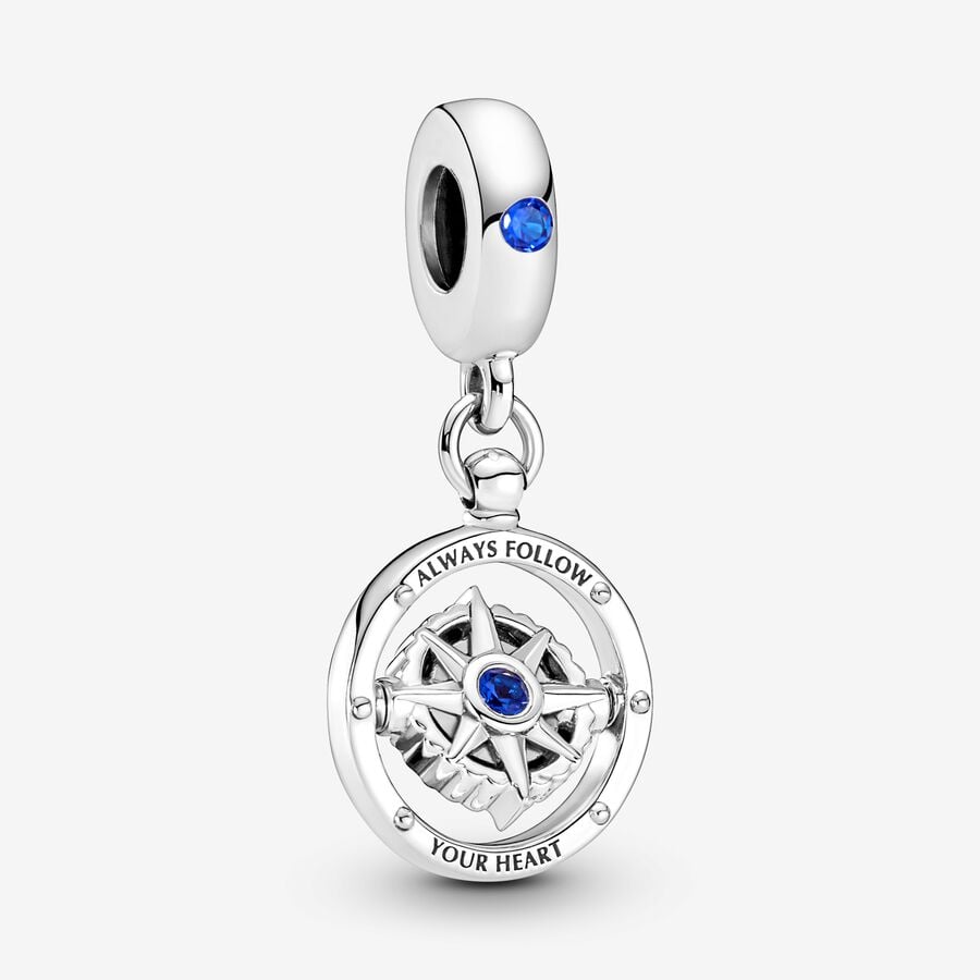 Charm Pendente Bussola "Always Follow Your Heart" image number 0