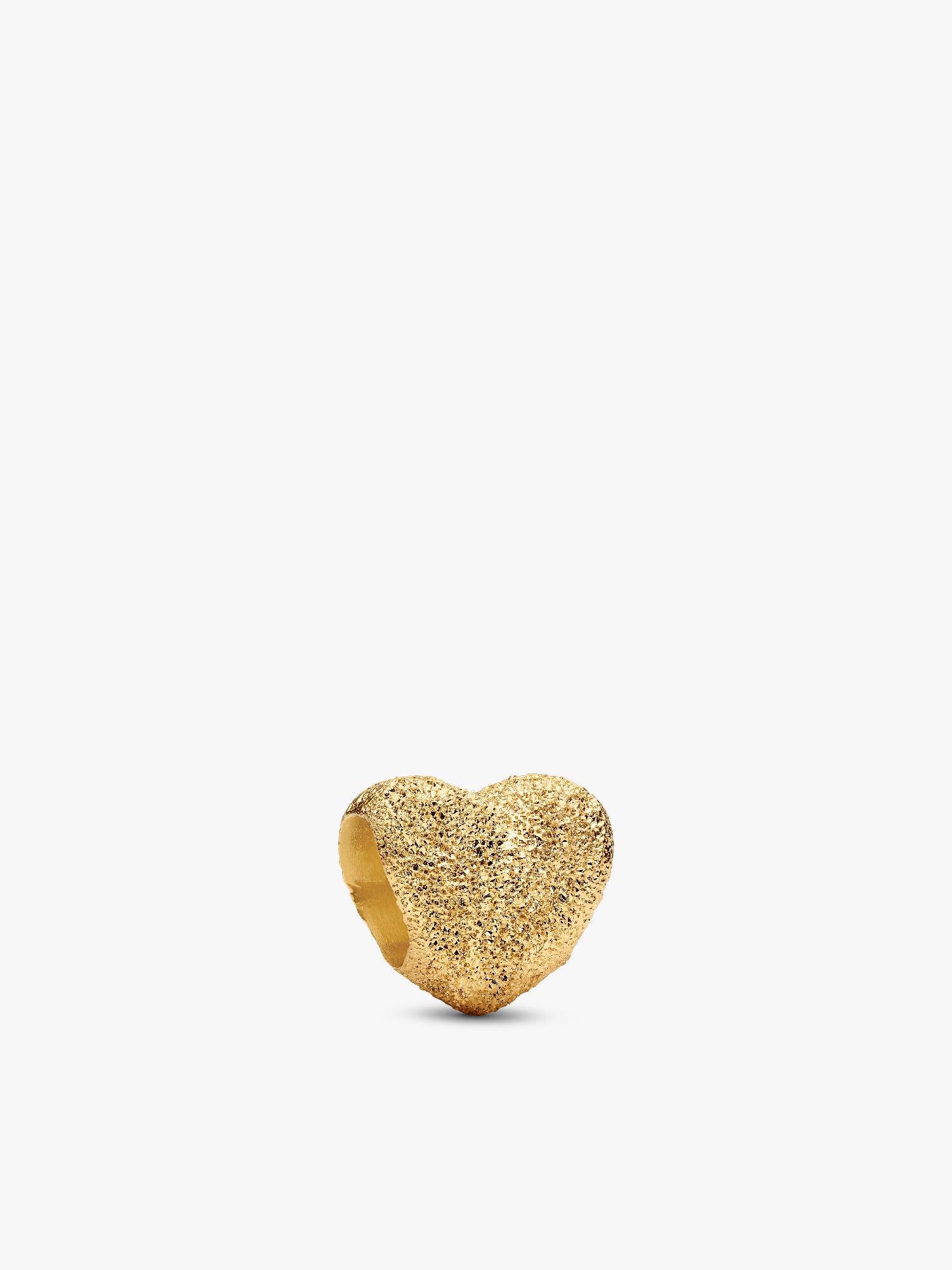 Mini Charm Cuore effetto diamantato
