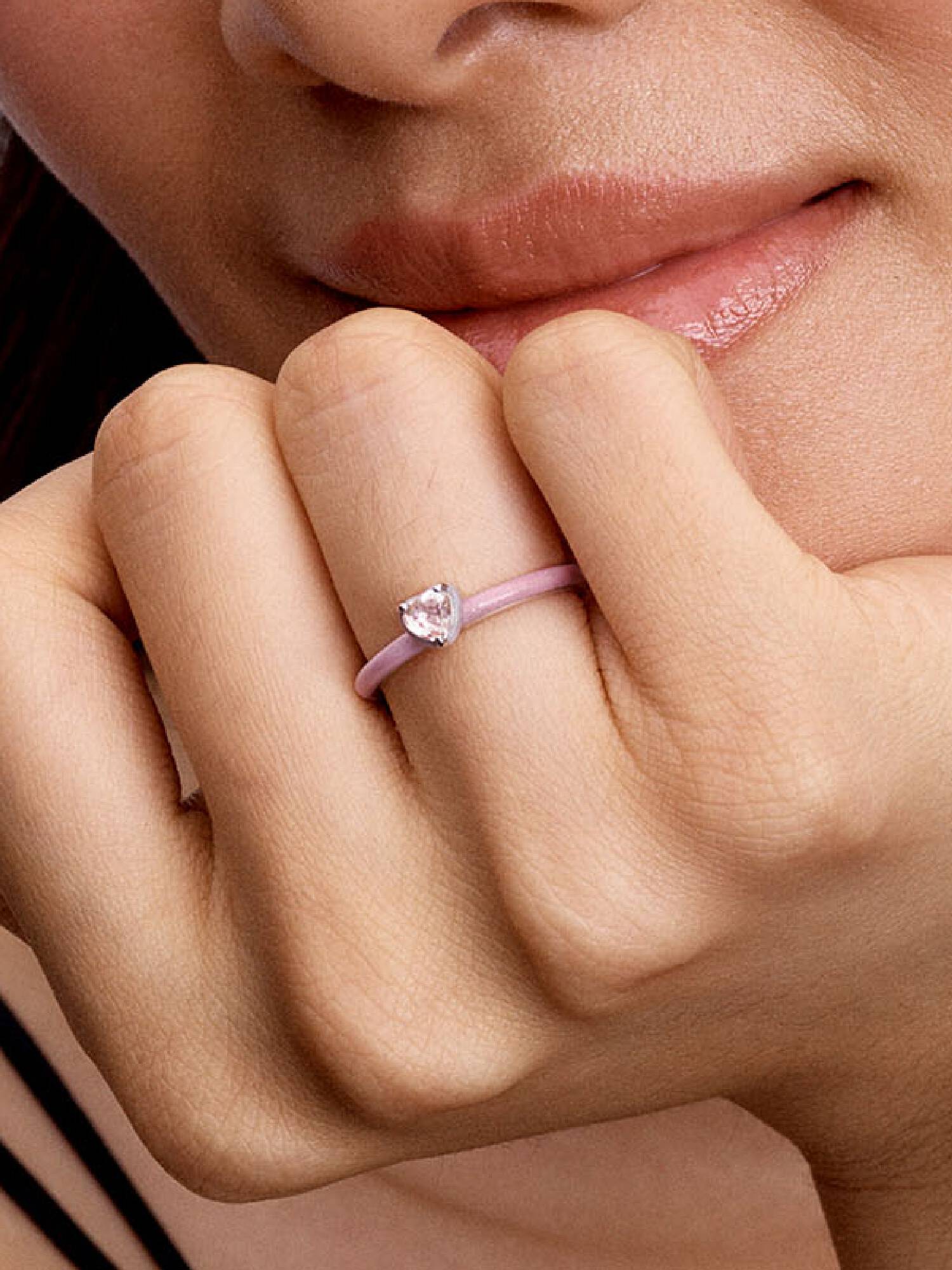 Anello Pink Chakra Heart Pandora ME