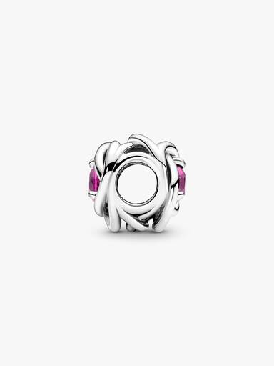Charm Cerchio Eterno Rosa Ottobre