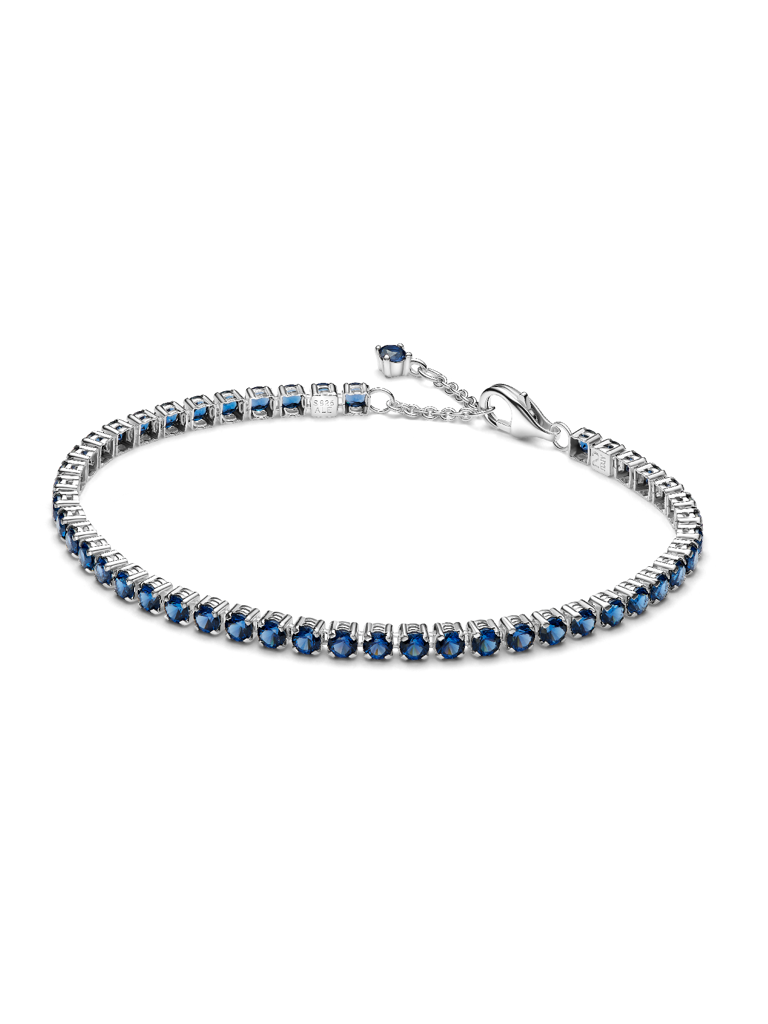 Bracciale Tennis con Pietre Blu