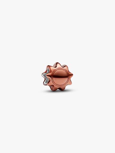 Mini Charm Sole effetto metallico arancione