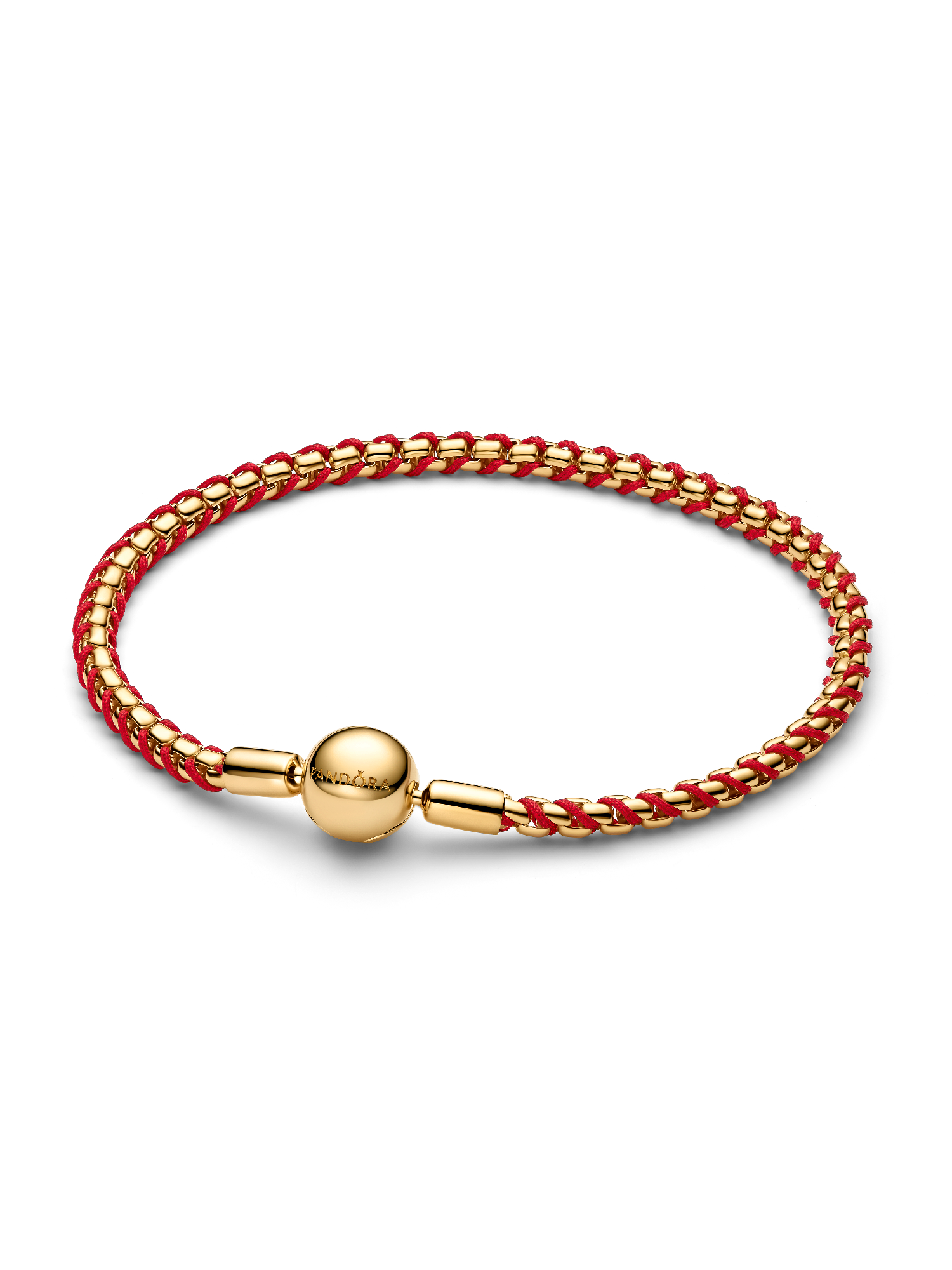 Bracciale Intreccio Tessuto Rosso