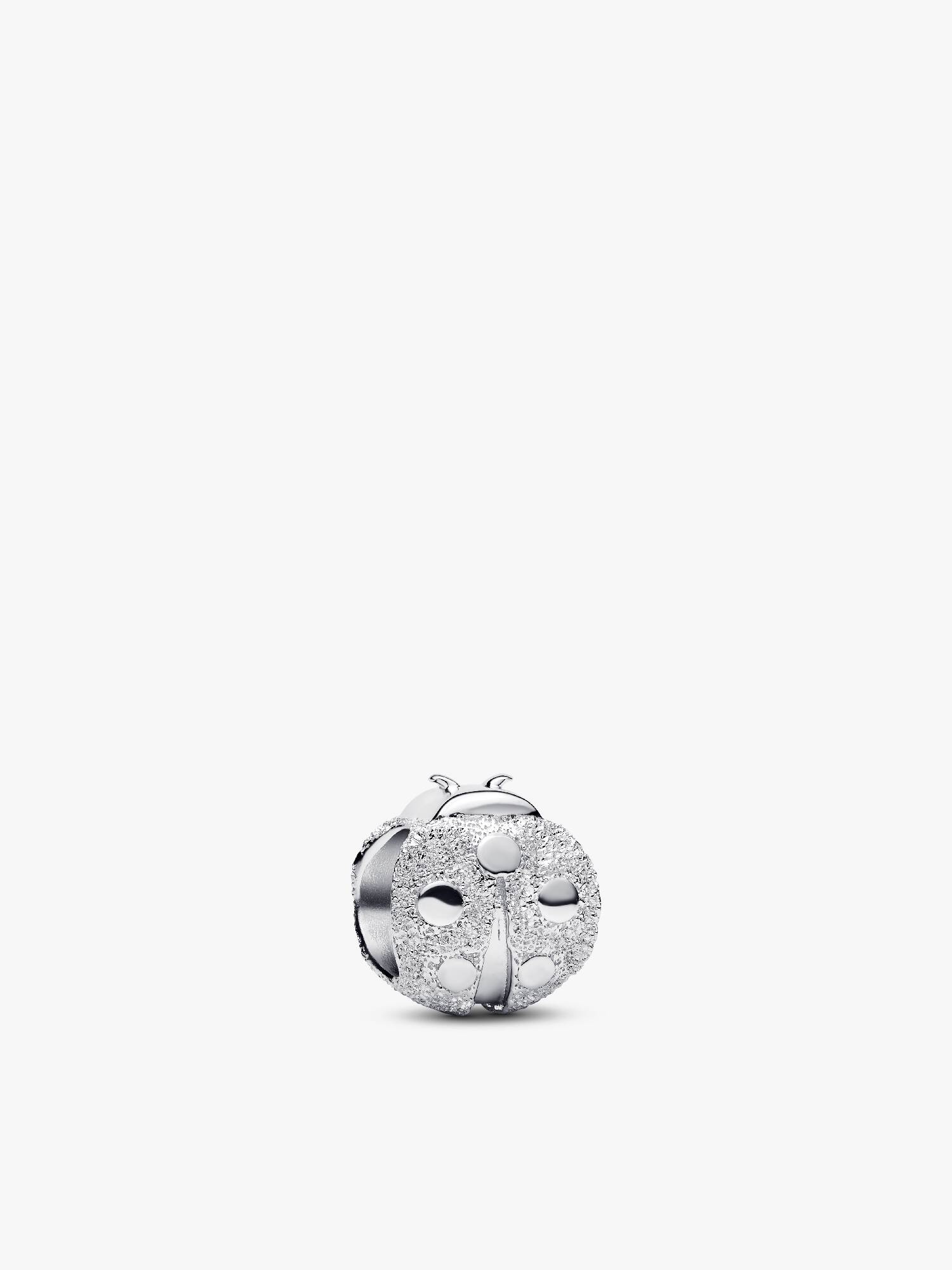 Mini Charm Coccinella effetto diamantato