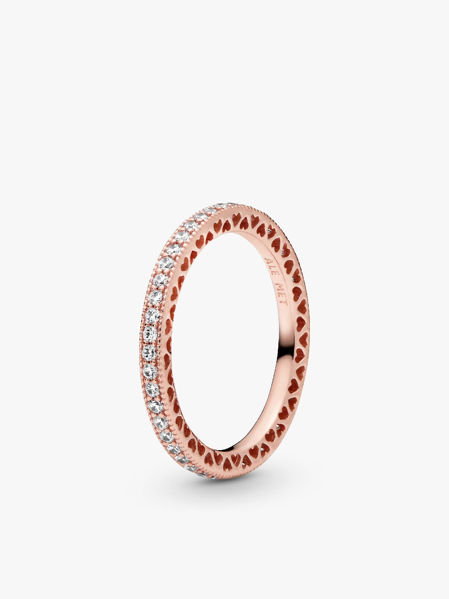 Anello a Fedina Cuori e Pietre