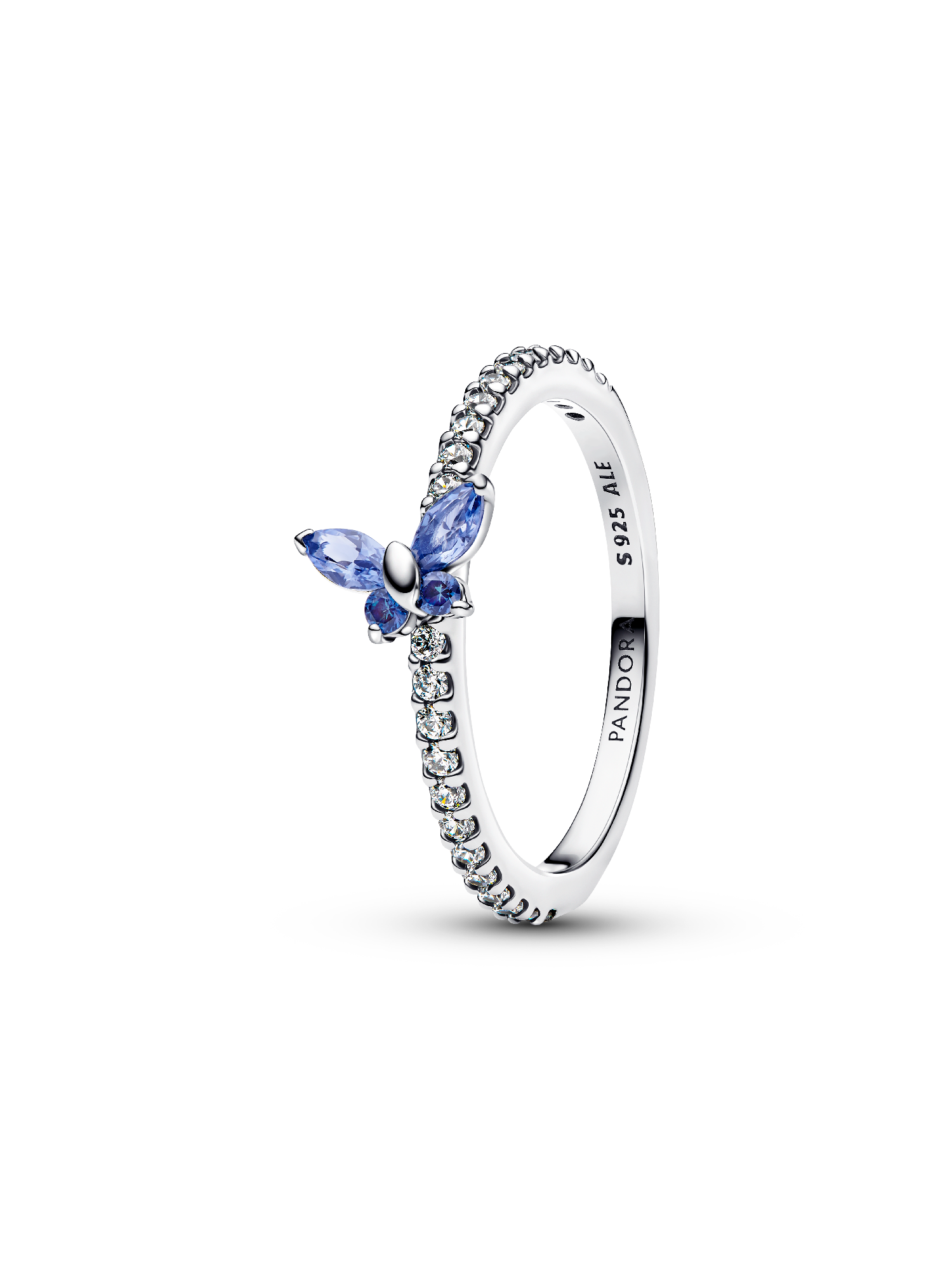 Anello Farfalla Luminosa Blu