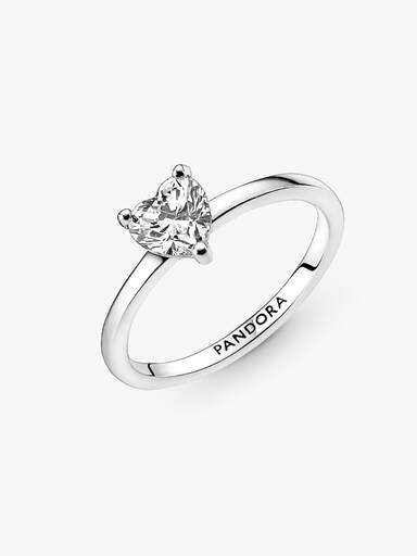 Anello Solitario con Pietra Cuore
