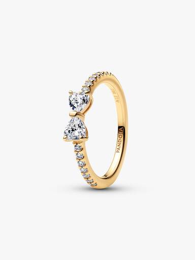 Anello Fiocco Luminoso Incolore