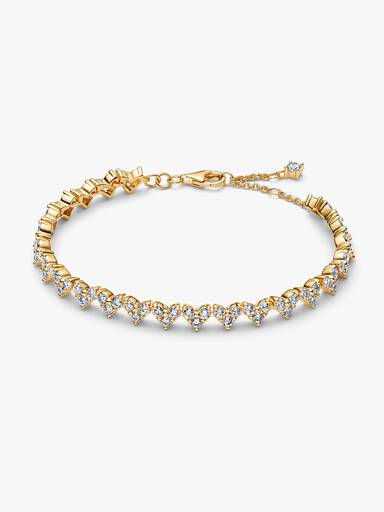 Bracciale Cuori con Tre Pietre