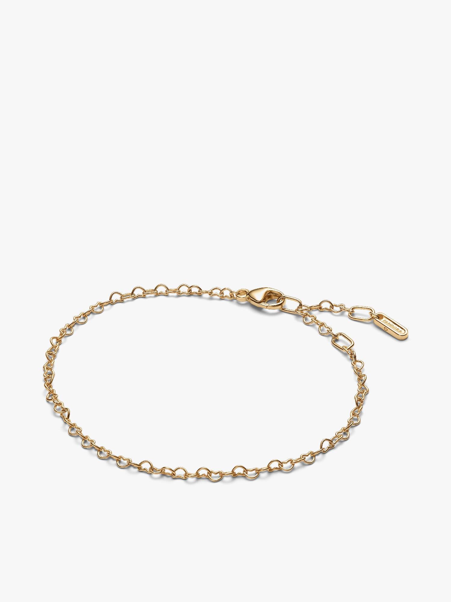 Bracciale Era in oro 14k Catenina Cuori Intrecciati