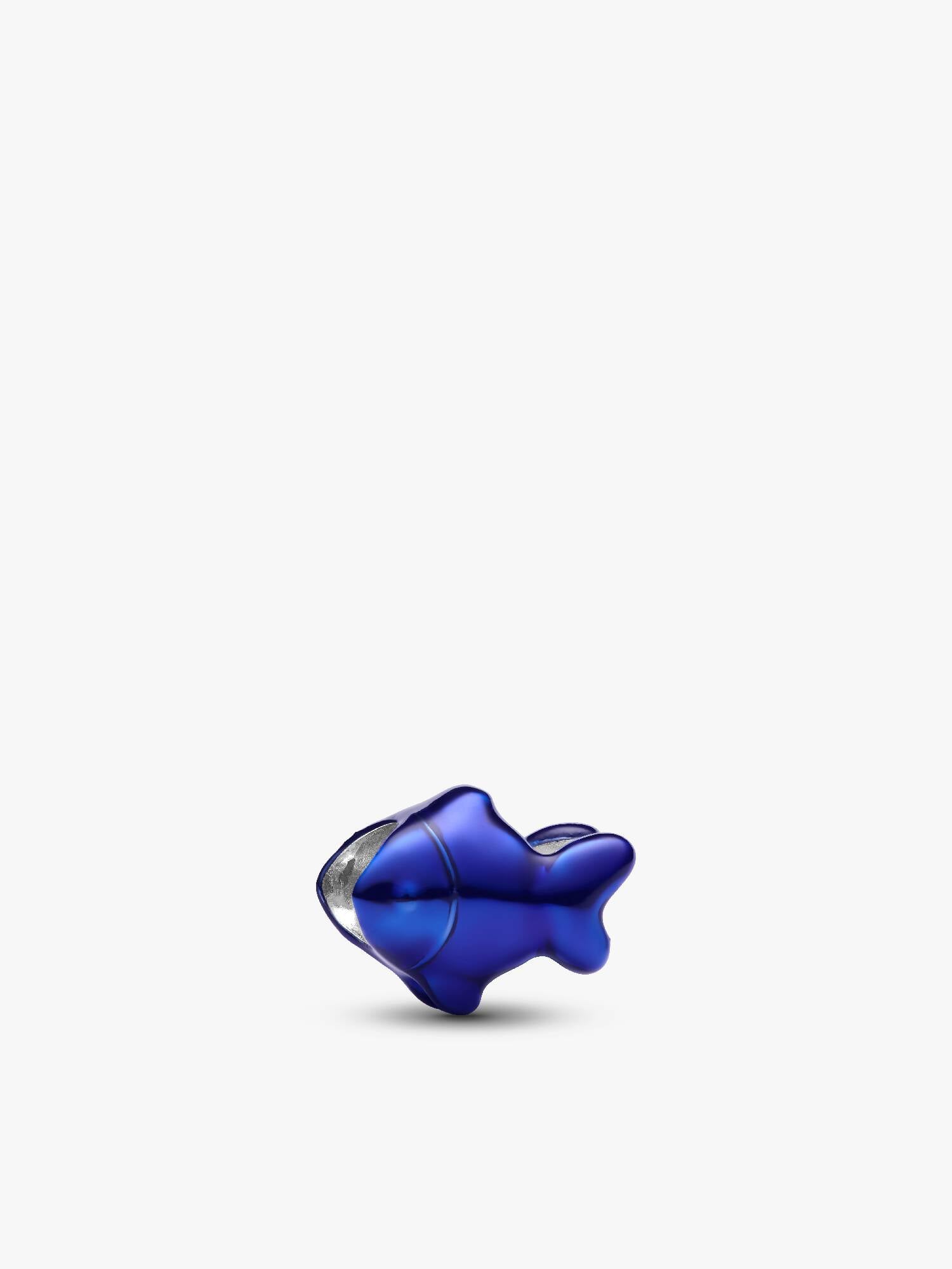 Mini Charm Pesce effetto metallico blu