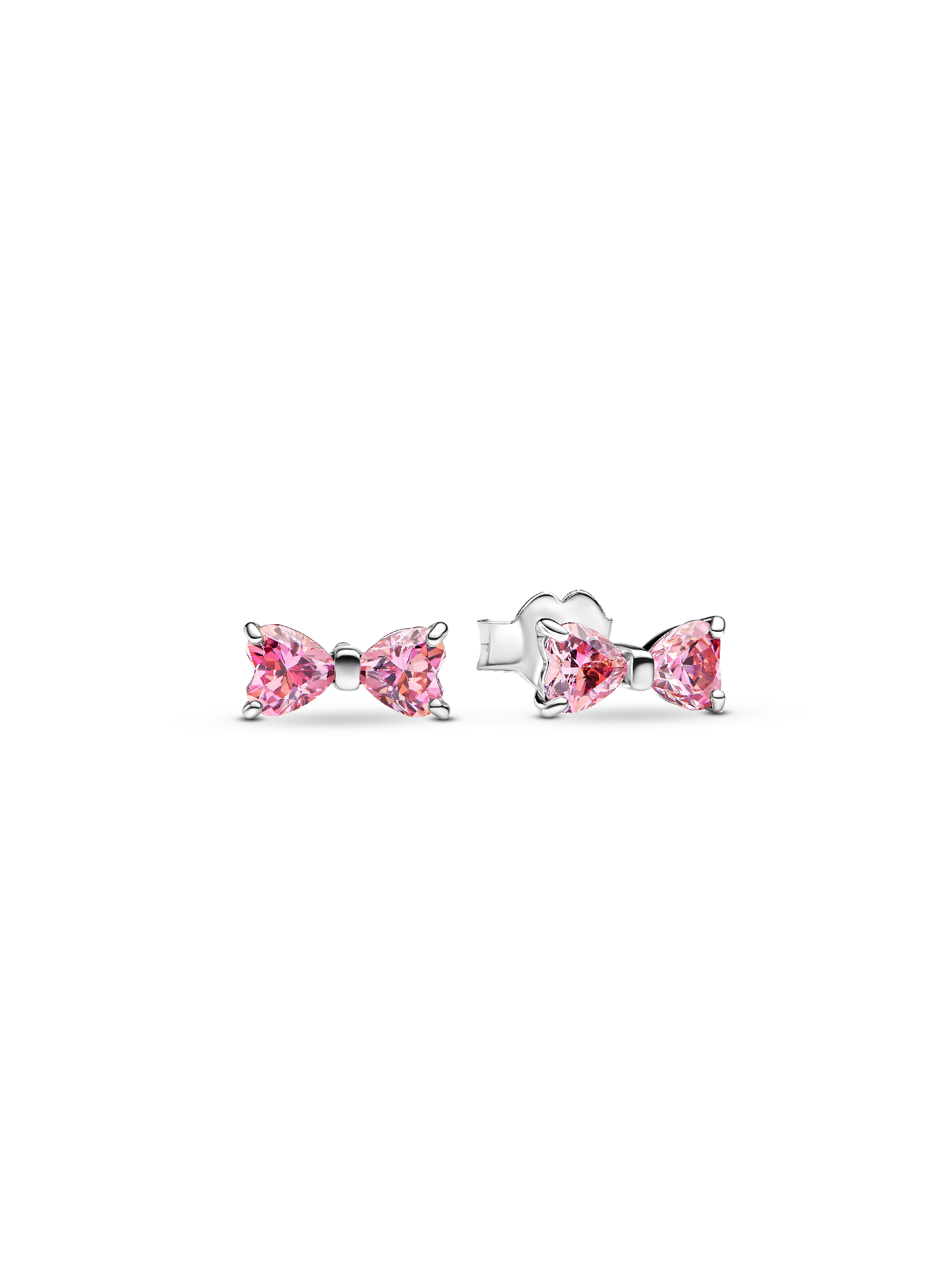 Orecchini Fiocco Luminoso Rosa