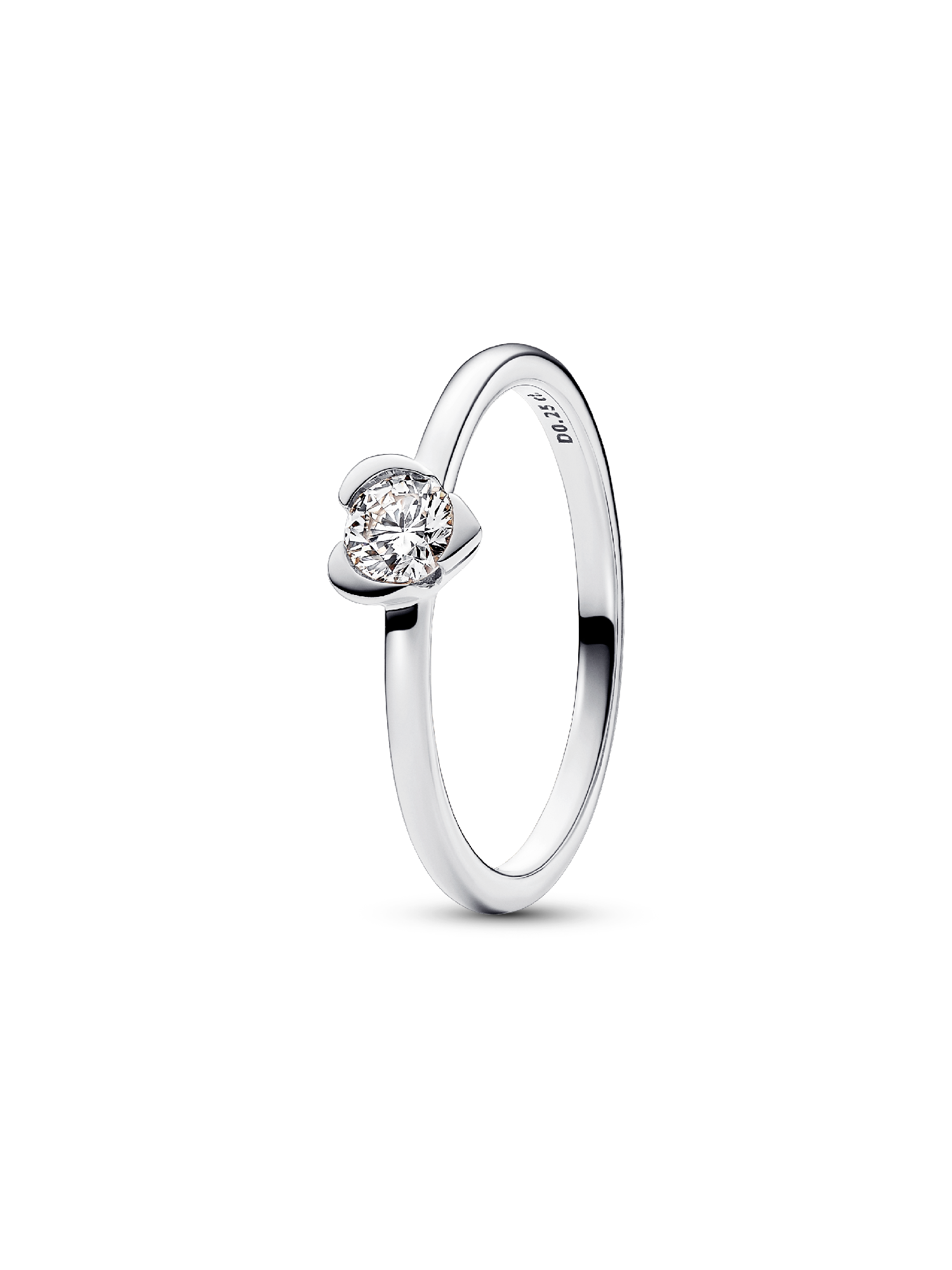 Anello Talisman Cuore con diamante creato in laboratorio