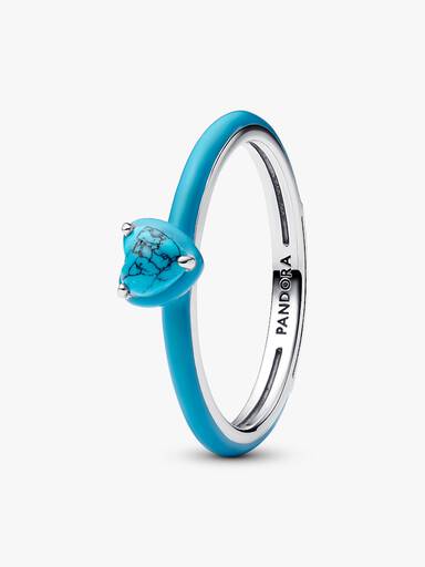 Anello Turquoise Chakra Heart Pandora ME