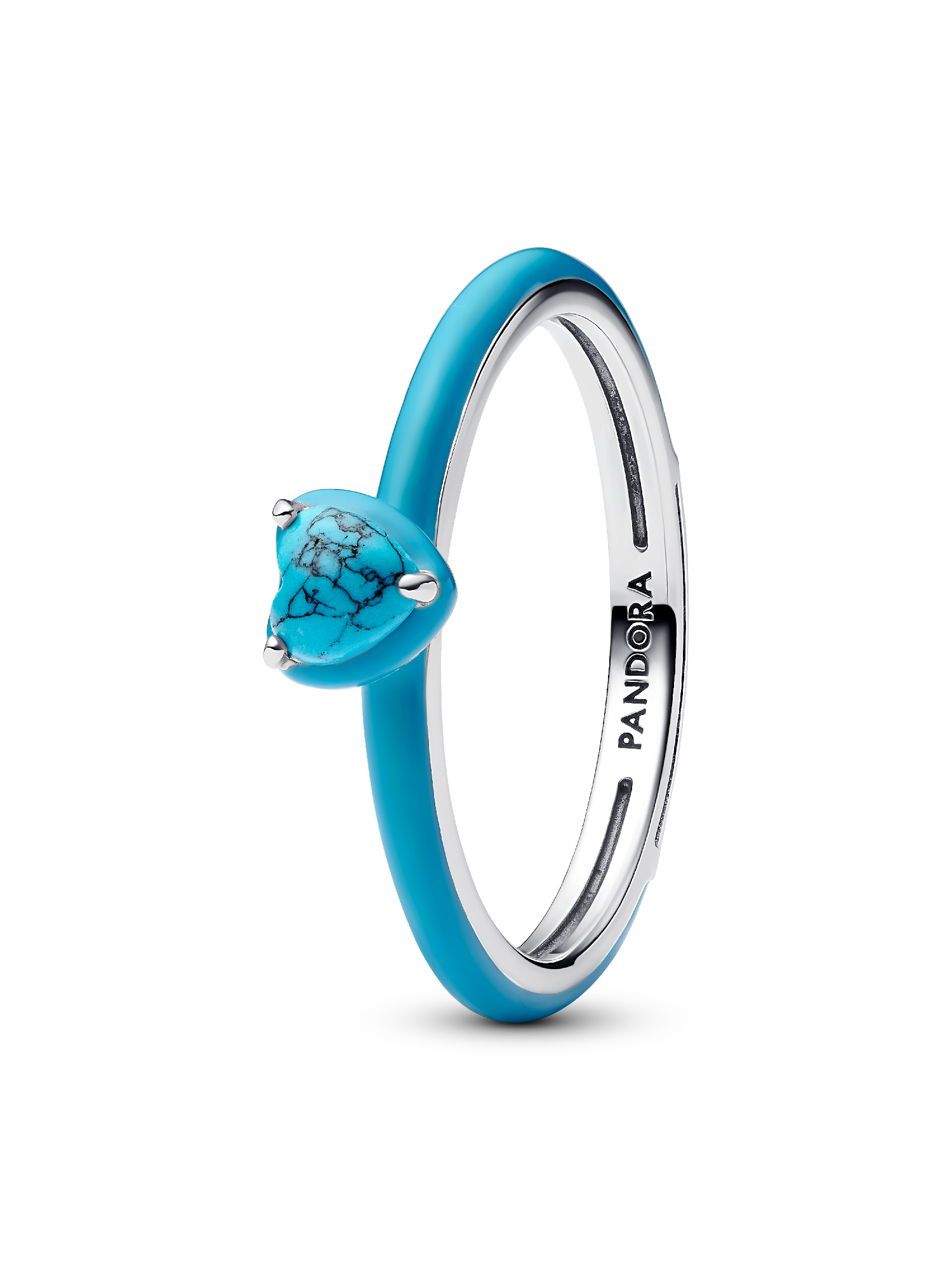 Anello Turquoise Chakra Heart Pandora ME