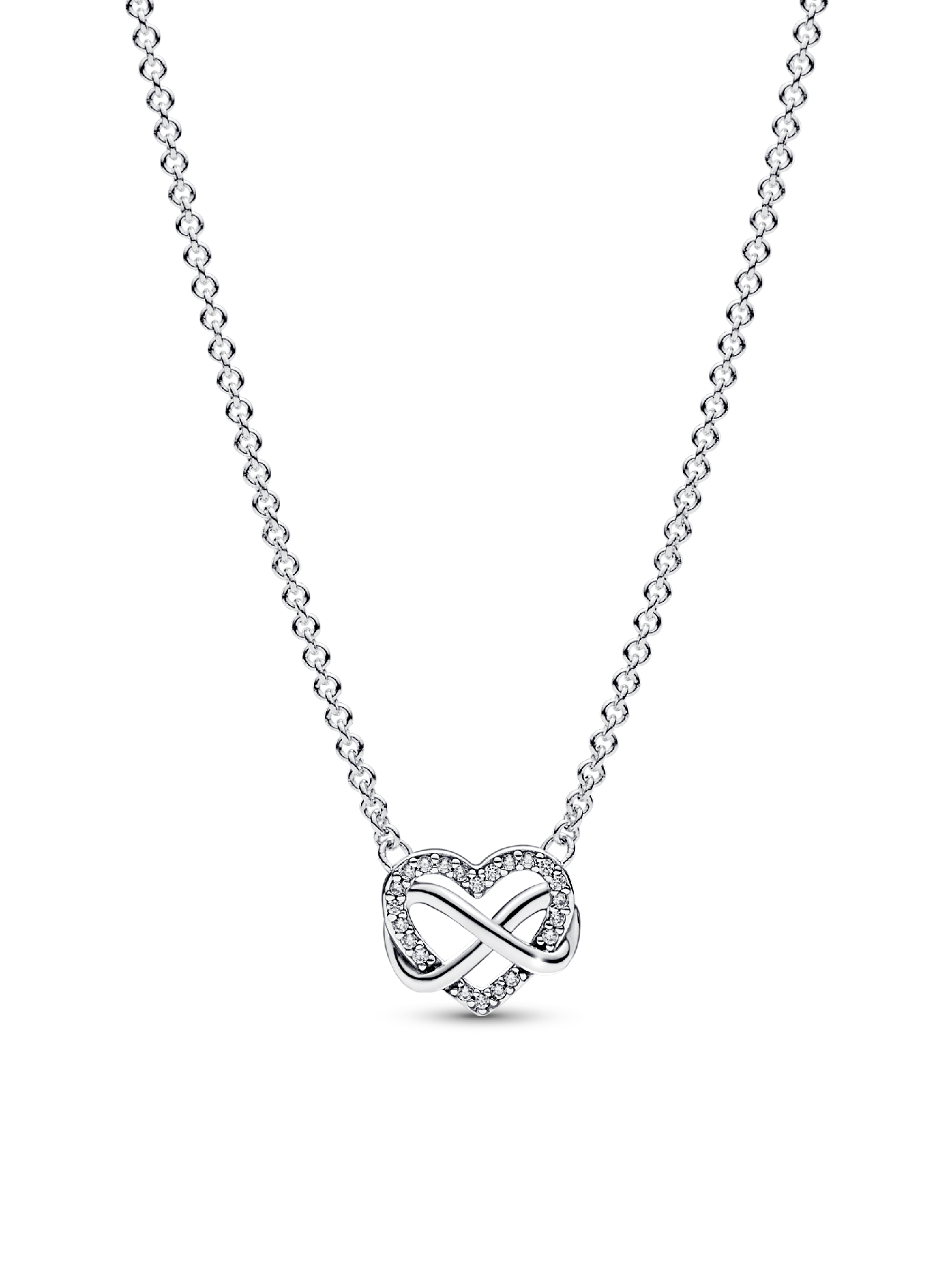 Ciondolo Infinito Amore In Argento 925 Con Rodiatura - Simbolo Amore Eterno, Catena Regolabile 16-17 Pollici - 3