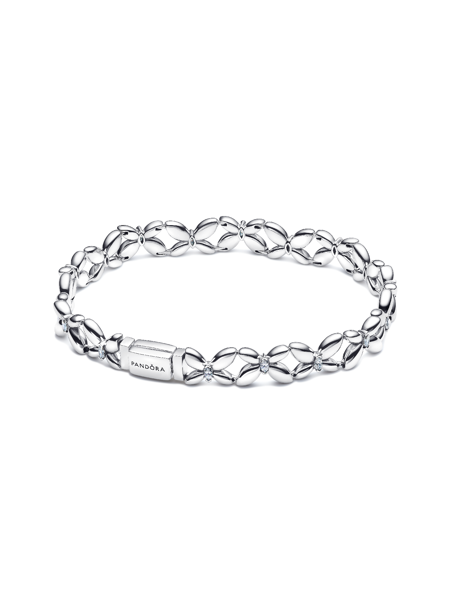 Braccialetto regolabile in argento con ambra baltica naturale a