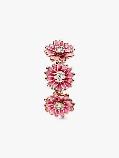 Anello Tris di Margherite Rosa