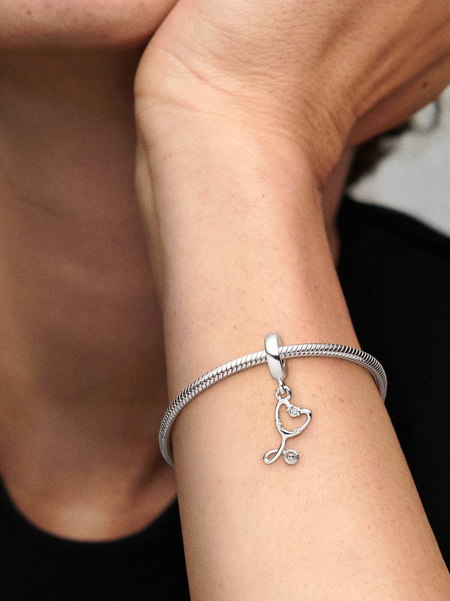 Charm Pendente Stetoscopio Cuore