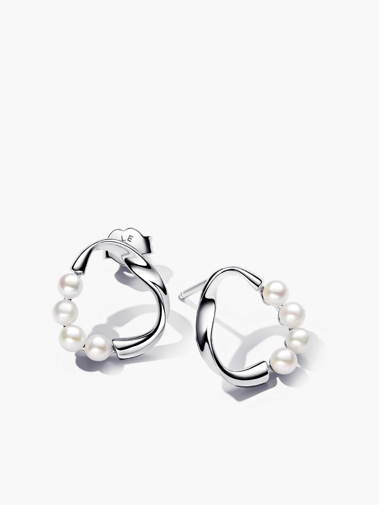 Orecchini Lunghi In Argento 925 Con Perle E Catena | Design Etnico Cinese | Per Donna