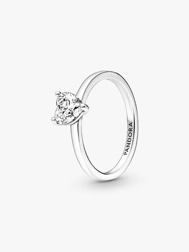 Anello Solitario con Pietra Cuore