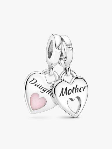 Ciondoli mamma figlia adatti per bracciali Pandora,Charm Bead in Argento 925 Cuore Zirconia,Gioielli fai-da-te Regali di compleanno di Natale per mamma figlia sorella Ciondoli mamma figlia adatti per bracciali Pandora,Charm Bead in Argento 925 Cuore Zirconia,Gioielli fai-da-te Regali di compleanno di Natale per mamma figlia sorella