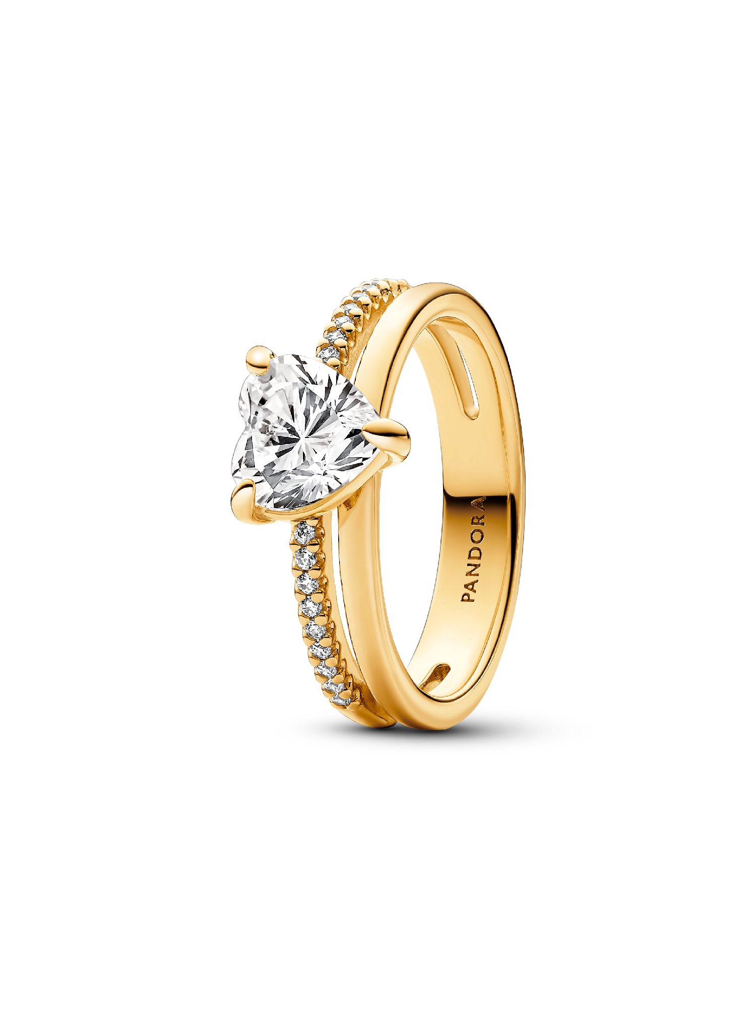 Anello Doppia Fascia con Cuore