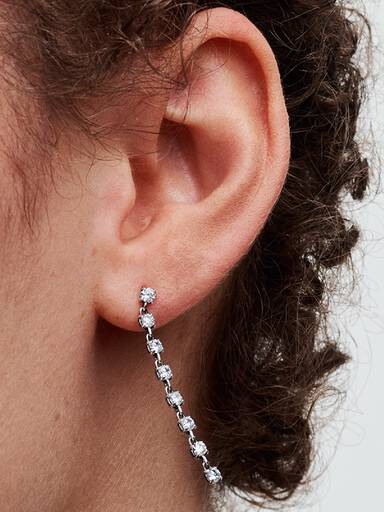 Aeravida Orecchini Pendenti A Spirale In Argento Sterling 925 – Fatti A Mano – Lunghezza 65 Mm