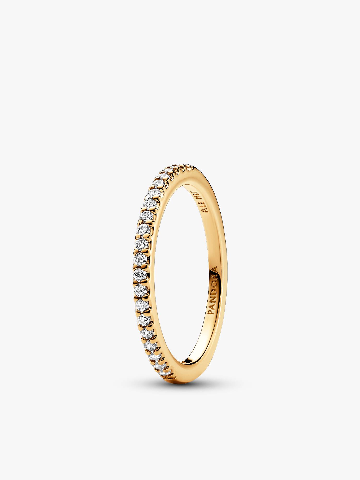 Anello Pavè Fascia Sottile