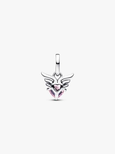 Charm Mini Pendente Winged Heart Rosa Pandora ME