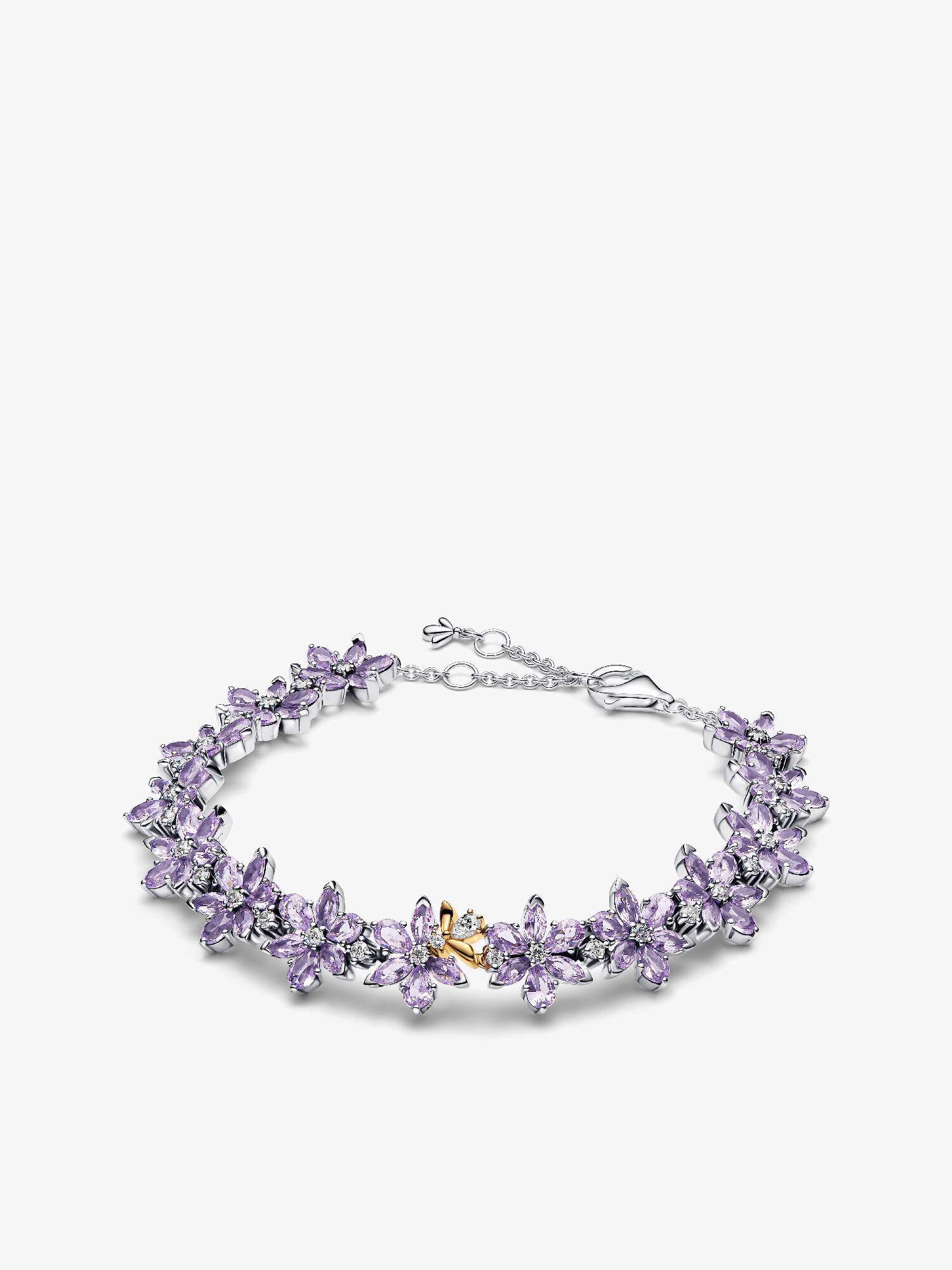 Bridgerton, Bracciale Herbarium Fiori Viola e Ape 